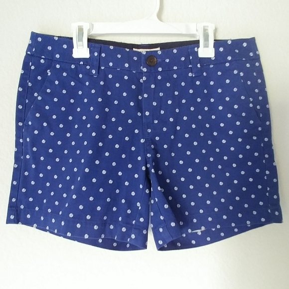 Merona Polka Dot Shorts Blue & White - Picture 1 of 4